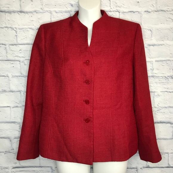 VINTAGE! Petite Red Blazer - Picture 1 of 5